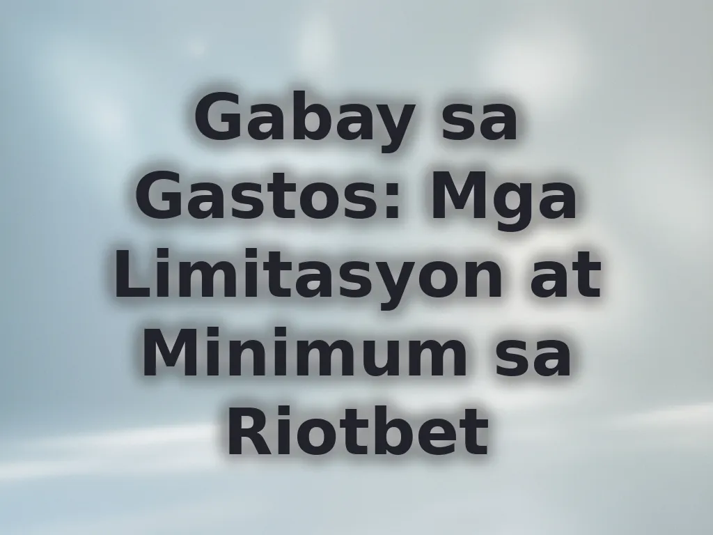 Gabay sa Gastos